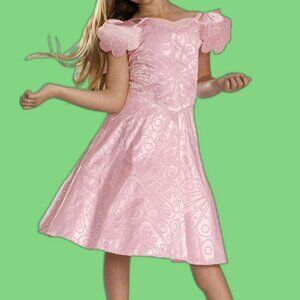 WICKED Glinda Dancing Through Life Pink Costume Dress GIRLS SIZE S 6-6X NEW